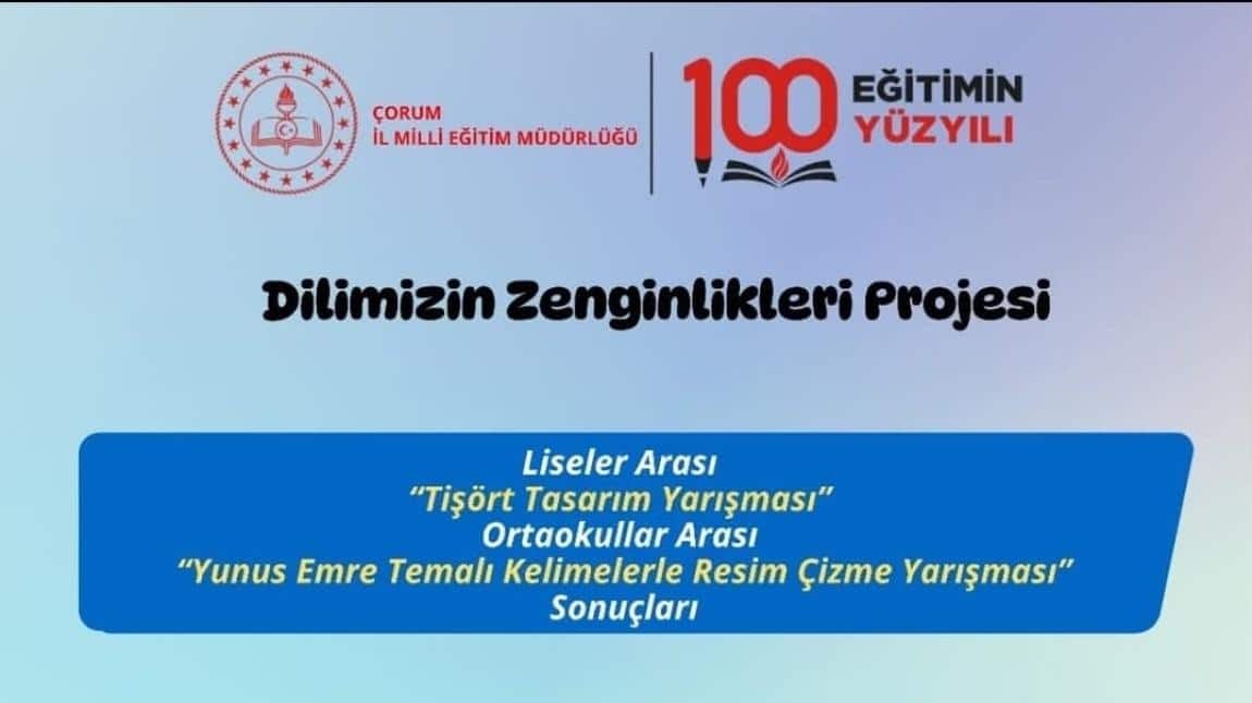 Dilimizin Zenginlikleri Kelimelerle Resim Çizme Yarışması